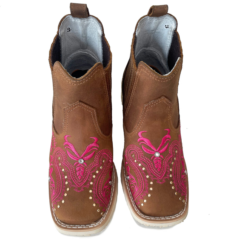 Botina Texana Feminina Country Girl Bico Quadrado