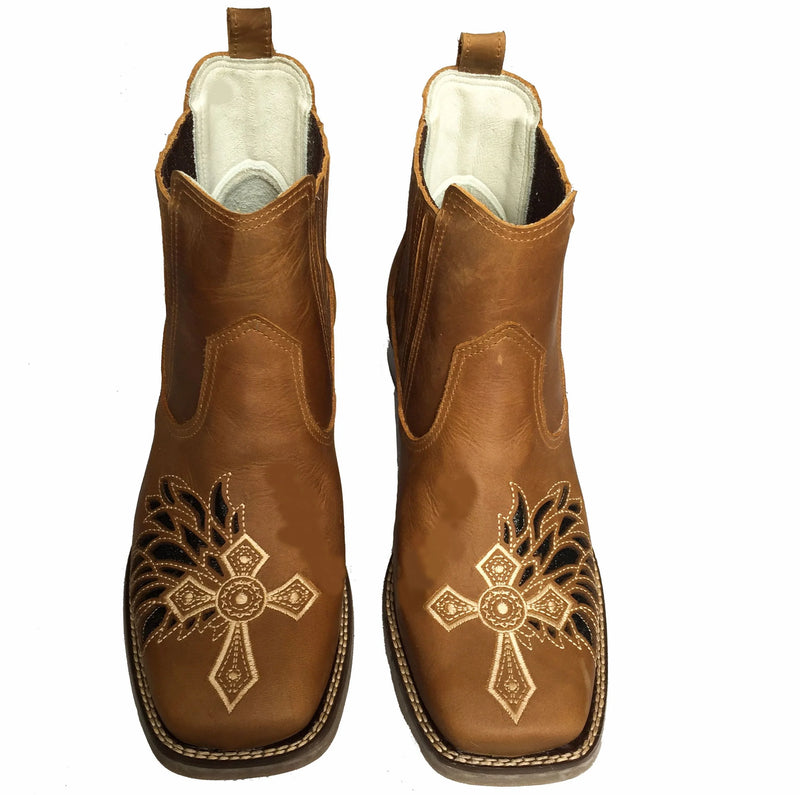 Botina Texana Feminina Country Girl Bico Quadrado